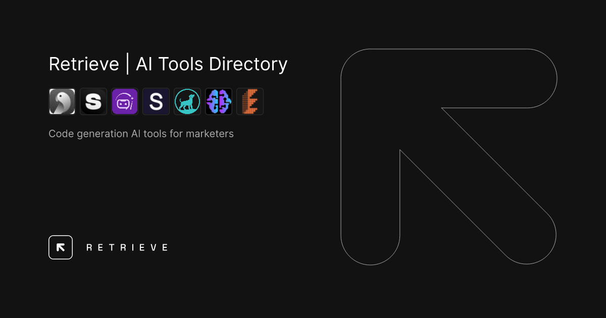 Code generation AI tools for marketers