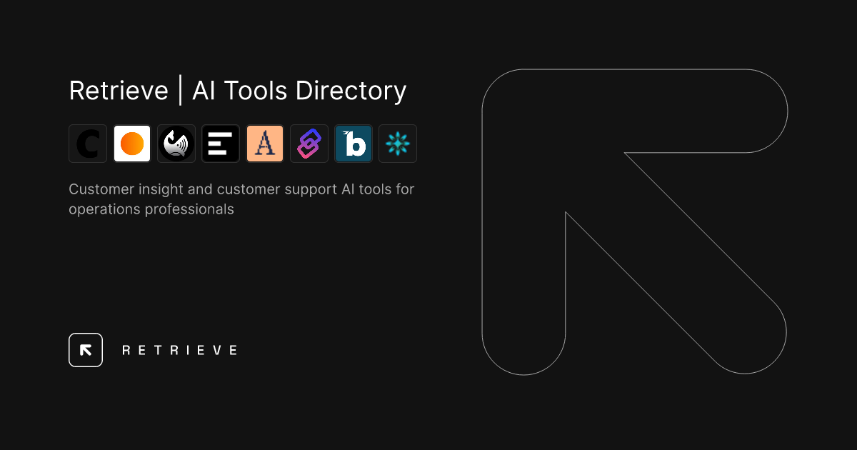 Customer insight and customer support AI tools for operations professionals